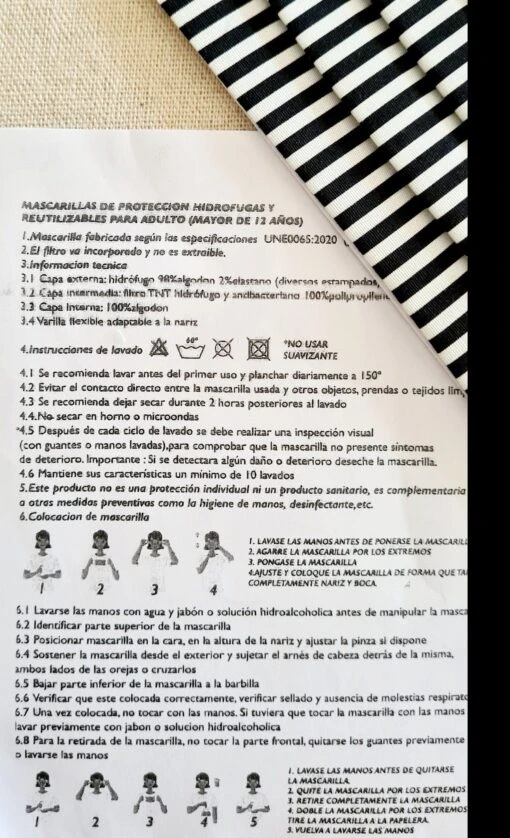 Maske Streifen N Expresslieferung -Mode Dessous Geschäft mascarilla rayas n envio express pasarelle 593610 scaled