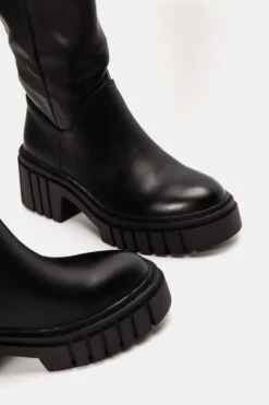 Stiefelette Nantes Schwarz Innenfleece -Mode Dessous Geschäft mpotakia me trakterwti sola 76611 7f18