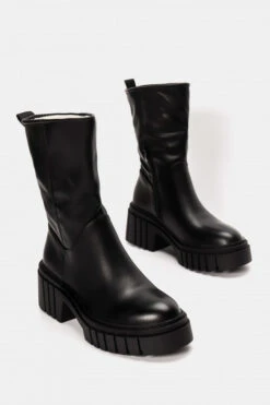Stiefelette Nantes Schwarz Innenfleece -Mode Dessous Geschäft mpotakia me trakterwti sola 76611 g4rf