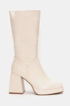 Stiefelette 3/4 Absatz Evora Beige -Mode Dessous Geschäft mpotes 34 me takouni fiapa 76599 fj3l