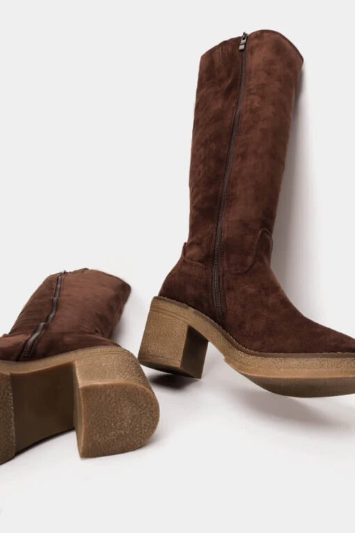 Stiefel Mix Genf Braun -Mode Dessous Geschäft mpotes suede 78831 0u0k