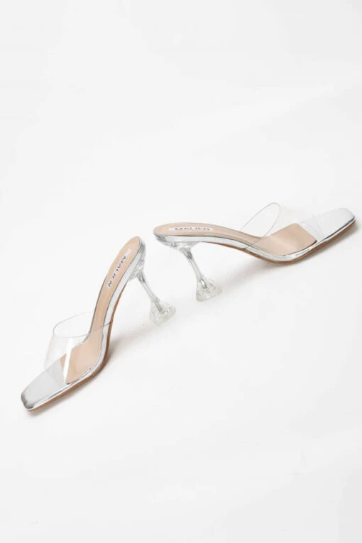 Transparente Sandale Argentinien -Mode Dessous Geschäft mules me diafaneia idiaitero takouni 60371 ko29