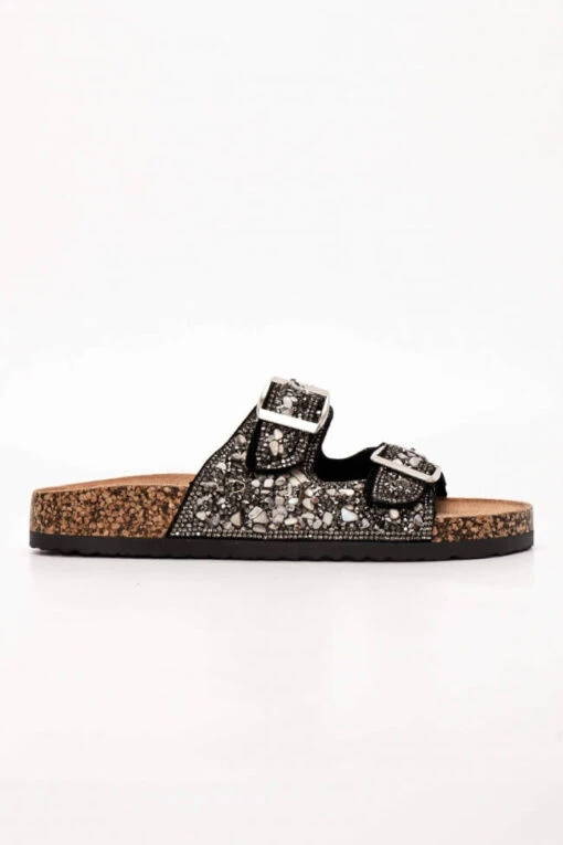 Indische Sandale Schwarz -Mode Dessous Geschäft pantofles me diakosmitikes petres strass 71783 ginj dabc5650 9630 478e 90c0 200fda5ef877