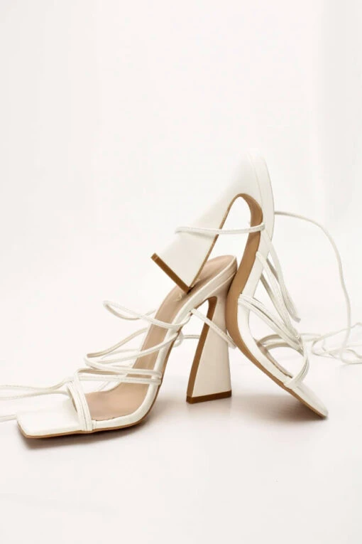 Calme White Rope Sandale -Mode Dessous Geschäft pedila lace up 62653 vnw5