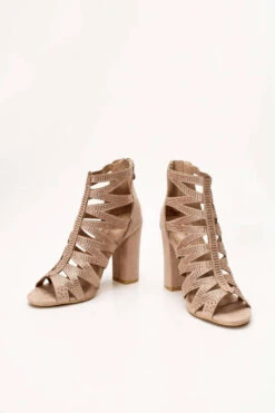 Jordan Sandale Beige -Mode Dessous Geschäft pedila mpotakia peep toe me fermouar 64161 9tgn