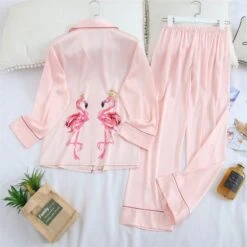 Flamingo-Pyjama -Mode Dessous Geschäft pijama de flamencos pasarelle 511861