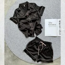 Schlafanzug Herz -Mode Dessous Geschäft pijama heart pasarelle negro l 932373