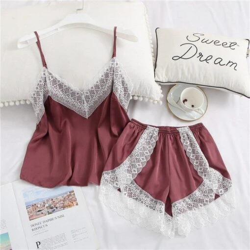Kenia Pyjama -Mode Dessous Geschäft pijama kenia pasarelle pale mauve l 375839
