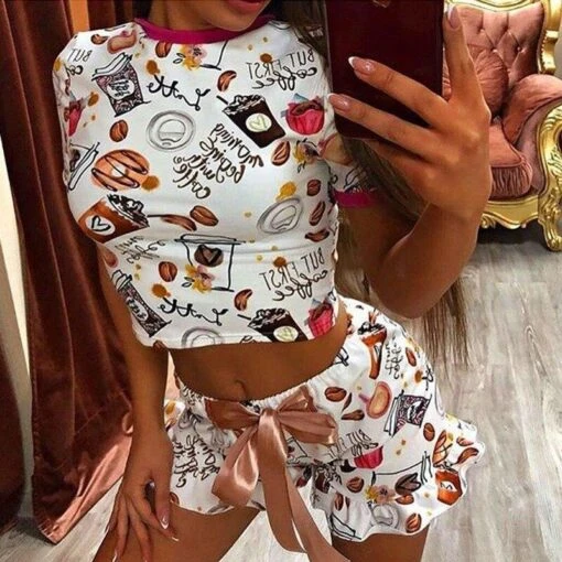 Leite Pyjama -Mode Dessous Geschäft pijama leite pasarelle 424126