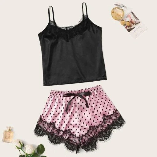 Dessous-Pyjamas Dulce -Mode Dessous Geschäft pijama lencero dulce pasarelle 126488