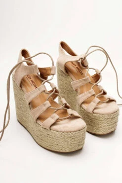 Albanien Seil Sandale -Mode Dessous Geschäft platformes espantrigies lace up 62997 f2nb