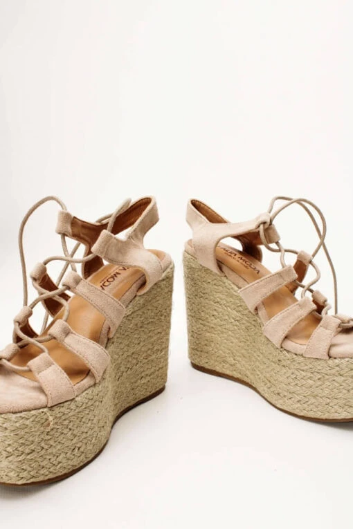 Albanien Seil Sandale -Mode Dessous Geschäft platformes espantrigies lace up 62997 gcj2