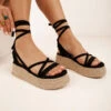Sucre Sandale Schwarz -Mode Dessous Geschäft platformes espantrigies lace up 63245 7pij 17195df6 9e5c 4889 bcf1 3fa1d9bb8f5b