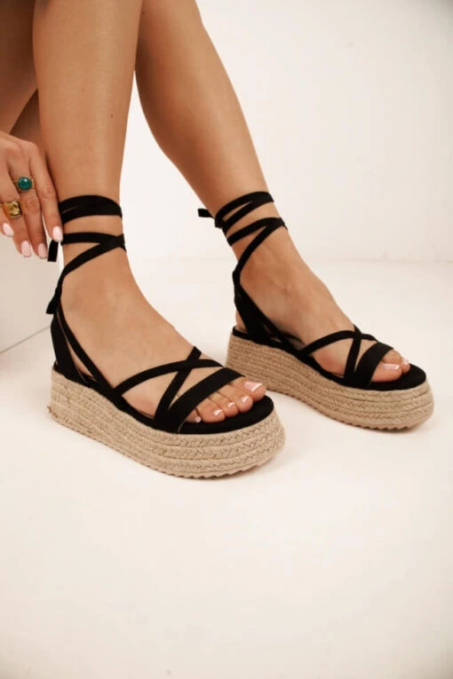 Sucre Sandale Schwarz -Mode Dessous Geschäft platformes espantrigies lace up 63245 7pij 17195df6 9e5c 4889 bcf1 3fa1d9bb8f5b