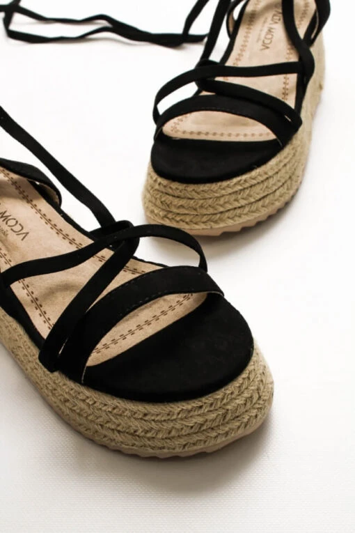 Sucre Sandale Schwarz -Mode Dessous Geschäft platformes espantrigies lace up 63245 871e 714fcb79 92c2 41e7 aa6a 0eaa43982230