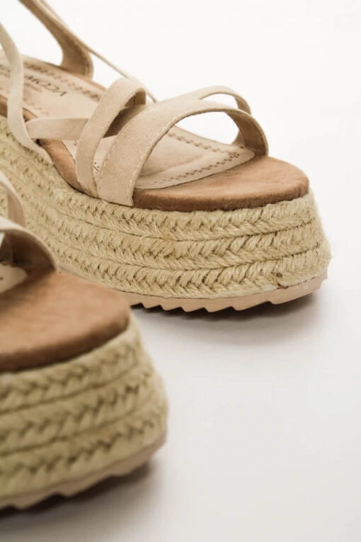 Sucre Beige Sandale -Mode Dessous Geschäft platformes espantrigies lace up 63247 wux6 bd49aa71 aa51 453d 8736 1728bc2ba71f