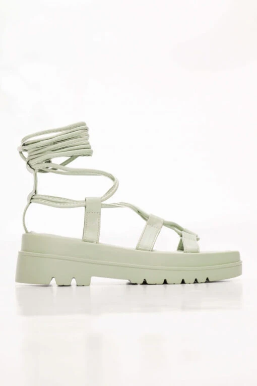 Sandale Cuerdas Madrid Grün -Mode Dessous Geschäft platformes gladiator me kordonia 69921 j4ha