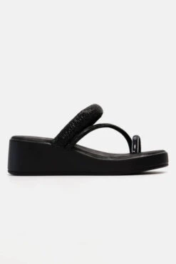 Brilli Manila Schwarz Sandale -Mode Dessous Geschäft platformes me lokso louraki strass 90837 7gcg