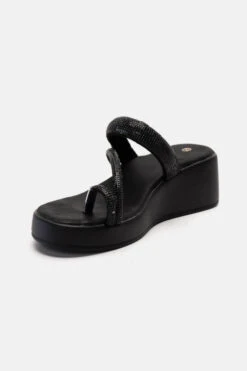Brilli Manila Schwarz Sandale -Mode Dessous Geschäft platformes me lokso louraki strass 90837 z1kj