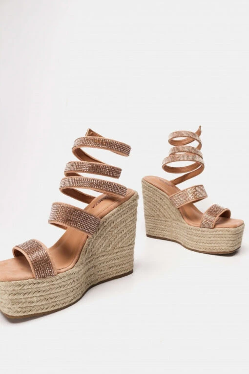 Beige Glitzer High Wedge -Mode Dessous Geschäft platformes me strass 72725 zb3p 6594ce2a 8db3 4e85 a67d c3b039298190