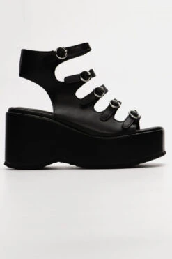 Bogota Schwarze Sandale -Mode Dessous Geschäft platformes open heel me tokes 91075 mlyw