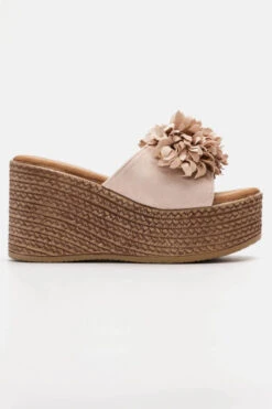 Blumen-Keilsandale -Mode Dessous Geschäft platformes suede me louloudia 90989 so6a