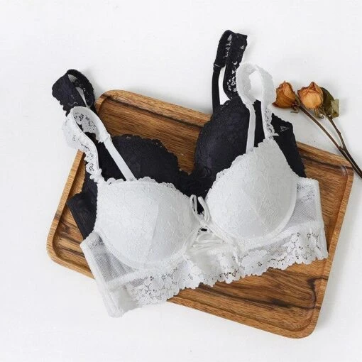 Spitzen-BH Florale Spitze -Mode Dessous Geschäft sujetador encaje floral pasarelle 5