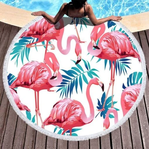 Flamingo Zin Strandhandtuch -Mode Dessous Geschäft toalla de playa flamenco zin pasarelle 233748