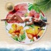 Blumen Strandhandtuch -Mode Dessous Geschäft toalla de playa flores fleco pasarelle 994490