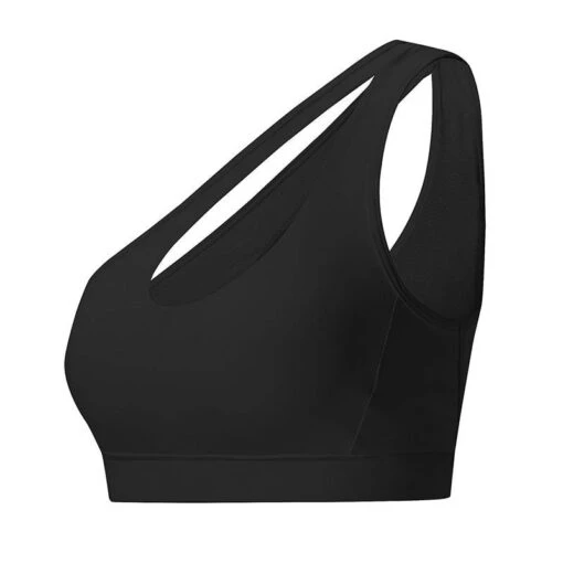 Oberteil Mit Nackter Schulter -Mode Dessous Geschäft top con hombro descubierto pasarelle negro l 437573