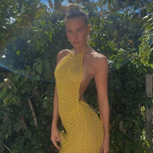Langes Strandkleid -Mode Dessous Geschäft vestido largo playero pasarelle 12