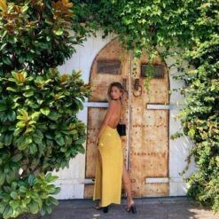 Langes Strandkleid -Mode Dessous Geschäft vestido largo playero pasarelle 14