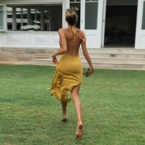 Langes Strandkleid -Mode Dessous Geschäft vestido largo playero pasarelle 4