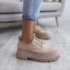 Schnürsenkel Frankreich Beige -Mode Dessous Geschäft zapato cordones francia beige pasarelle 1