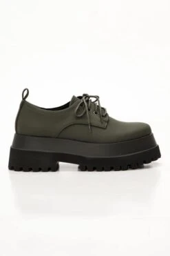Schnürschuh France Grün -Mode Dessous Geschäft zapato cordones francia verde pasarelle 4