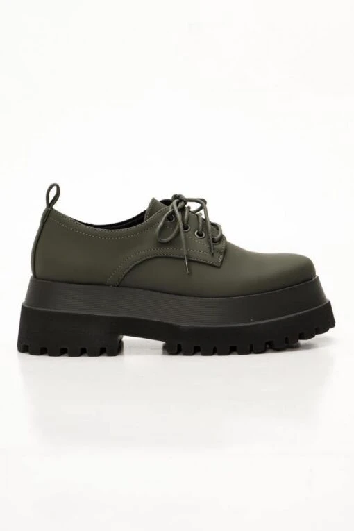 Schnürschuh France Grün -Mode Dessous Geschäft zapato cordones francia verde pasarelle 4