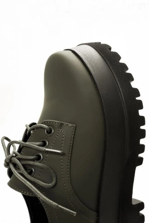 Schnürschuh France Grün -Mode Dessous Geschäft zapato cordones francia verde pasarelle 5